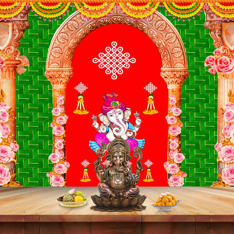 Printed backdrop cloth | India’s Largest Pooja Accessories Brand – www.satvikstore.in
