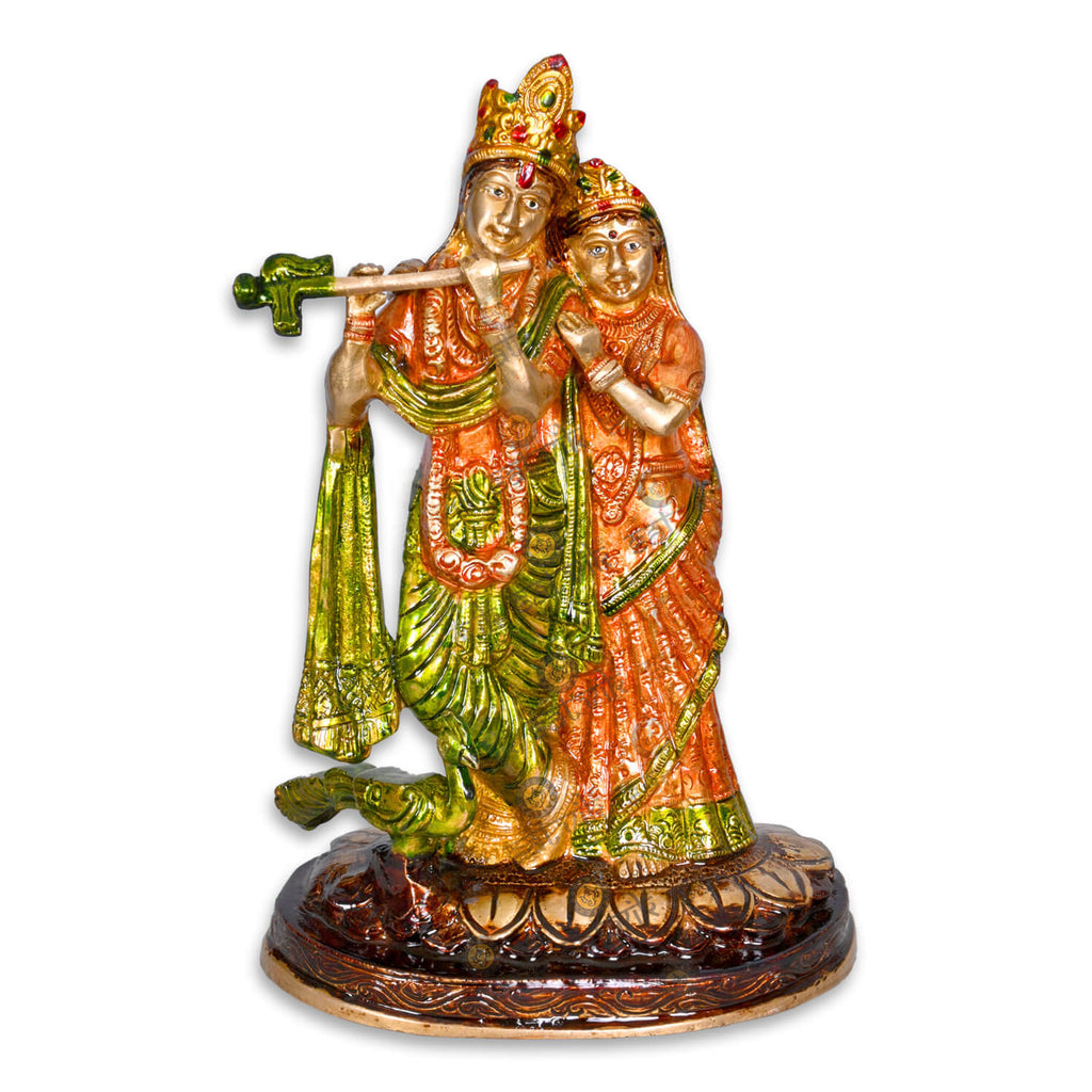 Brass Radha Krishna Idol Puja Store Online Pooja Items Online Puja Samagri Pooja Store near me www.satvikstore.in