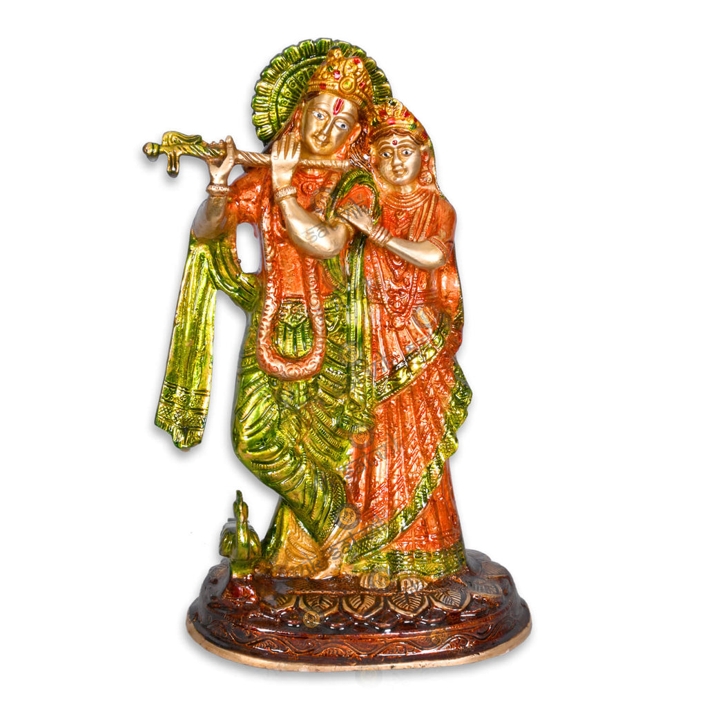 Brass Radha Krishna Idol Puja Store Online Pooja Items Online Puja Samagri Pooja Store near me www.satvikstore.in