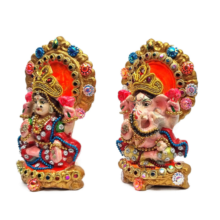 Lakshmi Ganesh Traditional Clay Statue Puja Store Online Pooja Items Online Puja Samagri Pooja Store near me www.satvikstore.in