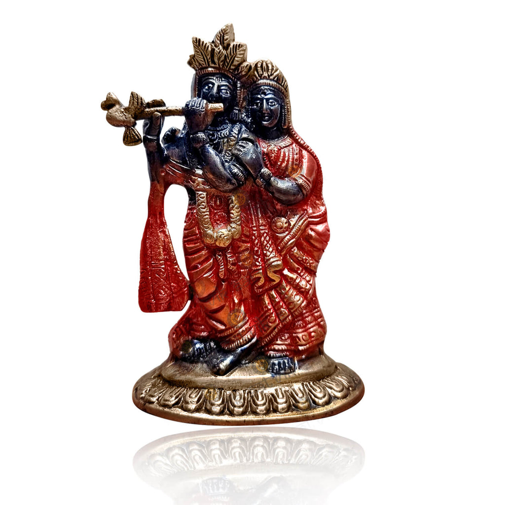 Brass Radha Krishna Idol Puja Store Online Pooja Items Online Puja Samagri Pooja Store near me www.satvikstore.in