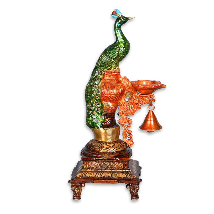 Brass Decorative Peacock Idol Puja Store Online Pooja Items Online Puja Samagri Pooja Store near me www.satvikstore.in