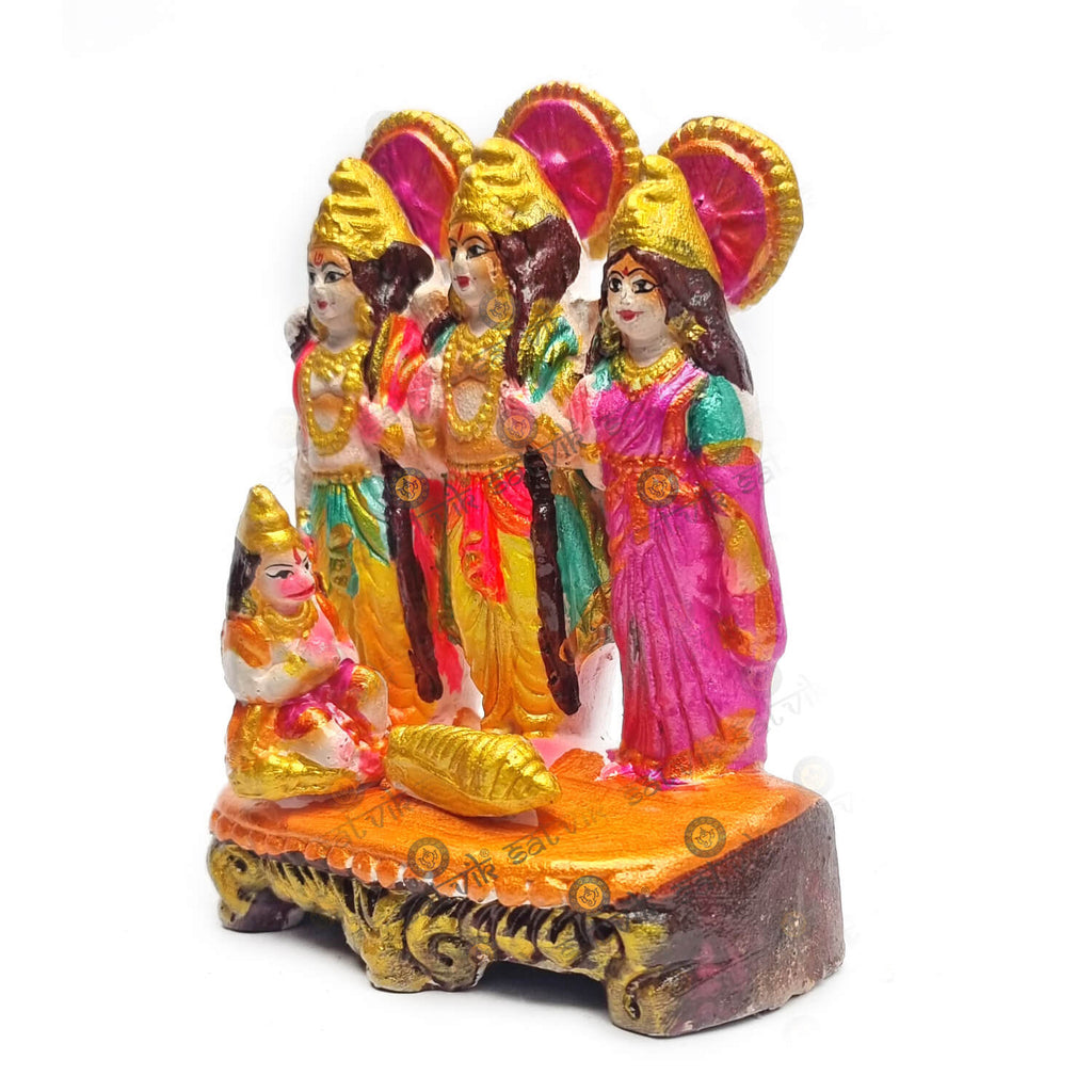 Ram Parivaar Clay Statue Puja Store Online Pooja Items Online Puja Samagri Pooja Store near me www.satvikstore.in