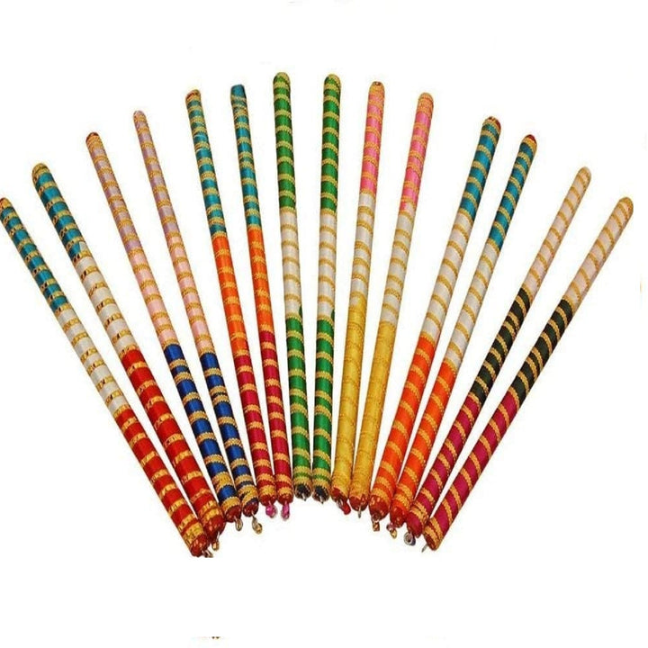 Wooden Dandiya Sticks For Garba Nights(2 Pair) Puja Store Online Pooja Items Online Puja Samagri Pooja Store near me www.satvikstore.in